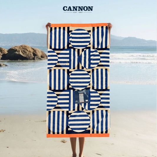 CANNON 100% COTTON BEACH TOWEL 93X173CM CLEM