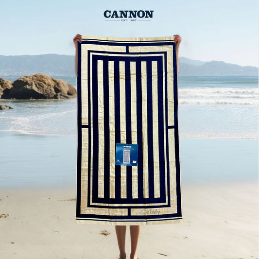CANNON 100% COTTON BEACH TOWEL 93X173CM DHEB