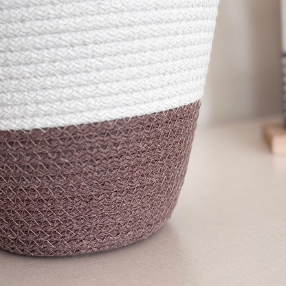 PND WOVEN ROUND BASKET SET 3-PIECE WITH HANDLE