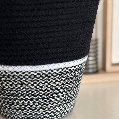 PND WOVEN ROUND BASKET SET 3-PIECE WITH HANDLE