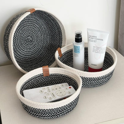 PND WOVEN ROUND BASKET SET 3-PIECE