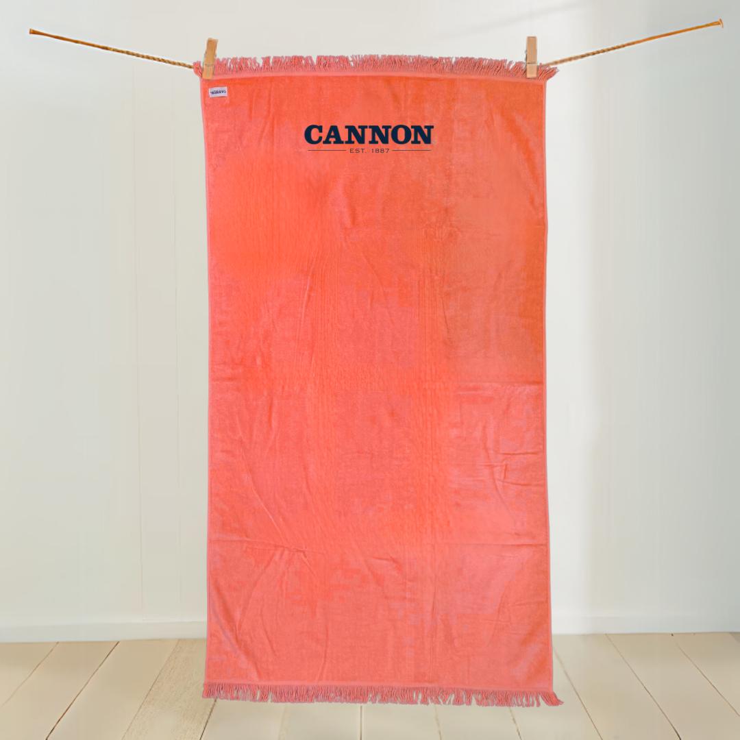 CANNON 100% COTTON SOLID BEACH TOWEL 90X160CM
