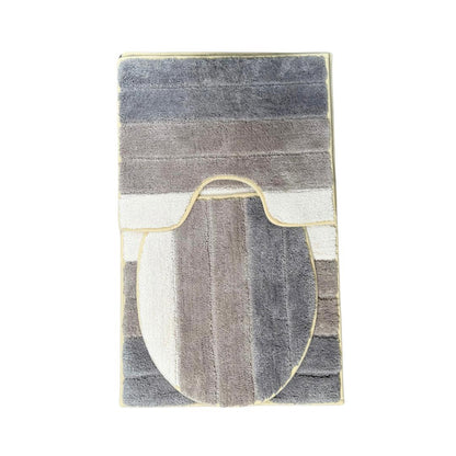 SHADES LATEX BATHMAT STRIPED 3 PIECES