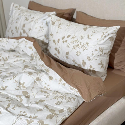 COMFYB 100% COTTON REVERSIBLE BED SET FOLR