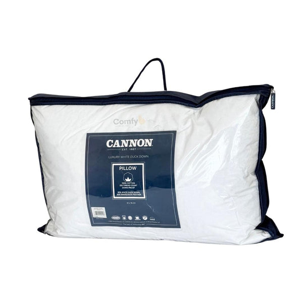 CANNON LUXURY WHITE DUCK DOWN PILLOW