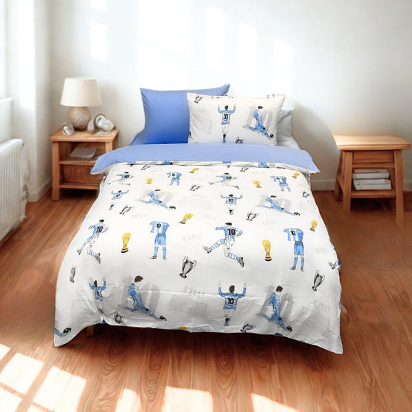 COMFYB 100% COTTON REVERSIBLE BED SET MESSI