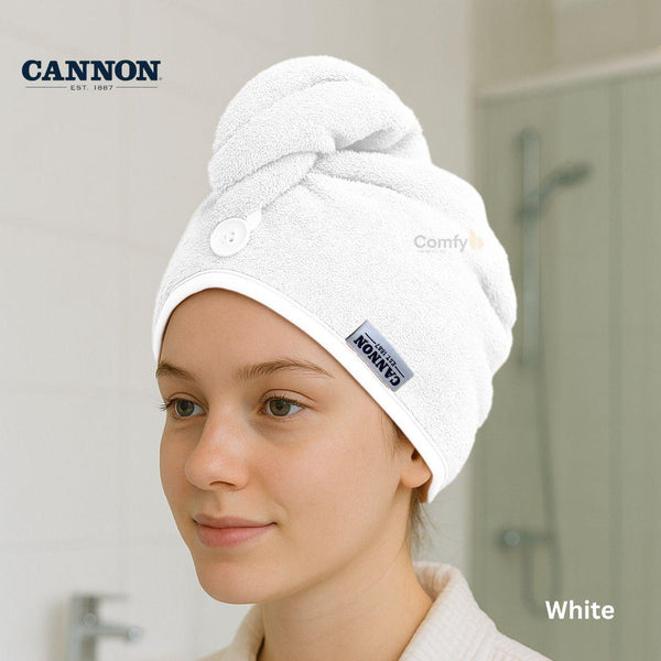 CANNON 100% COTTON HAIR TOWEL NEUTRAL