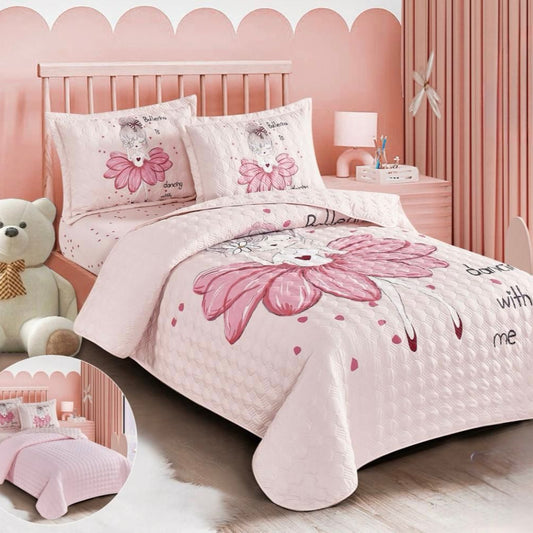 KIDS REVERSIBLE BEDSPREAD SET 4 PIECES BALLEH