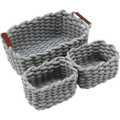 JD WOVEN BASKET SET 3 PIECE