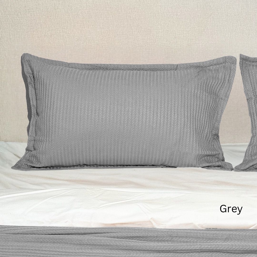 COMFYB 100% COTTON ORGO PIKE PILLOWCASES SET 2 PIECE