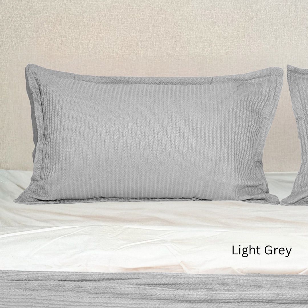 COMFYB 100% COTTON ORGO PIKE PILLOWCASES SET 2 PIECE