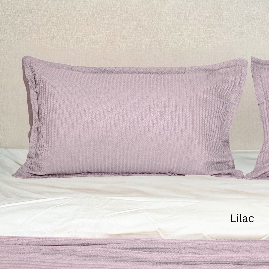 COMFYB 100% COTTON ORGO PIKE PILLOWCASES SET 2 PIECE