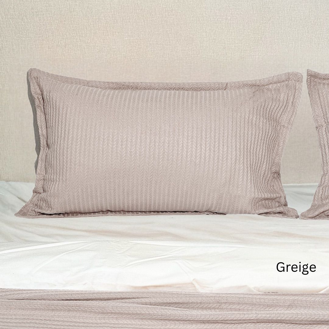 COMFYB 100% COTTON ORGO PIKE PILLOWCASES SET 2 PIECE