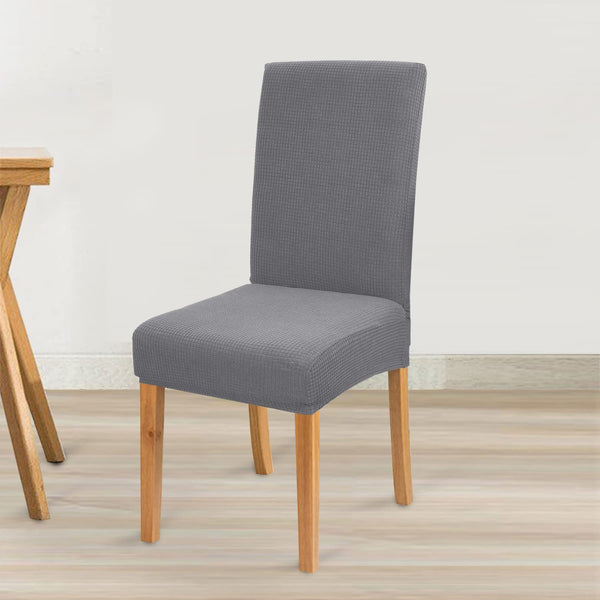 FABRIC CHAIR COVERS SET 6 PIECES