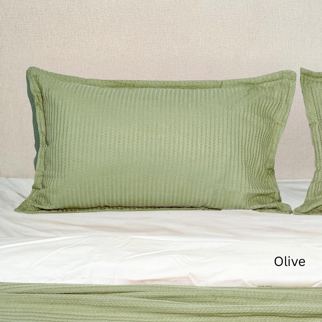 COMFYB 100% COTTON ORGO PIKE PILLOWCASES SET 2 PIECE