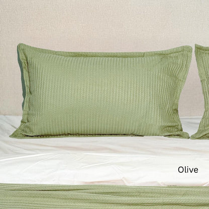COMFYB 100% COTTON ORGO PIKE PILLOWCASES SET 2 PIECE