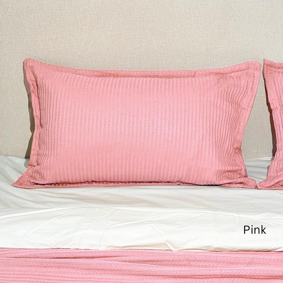 COMFYB 100% COTTON ORGO PIKE PILLOWCASES SET 2 PIECE