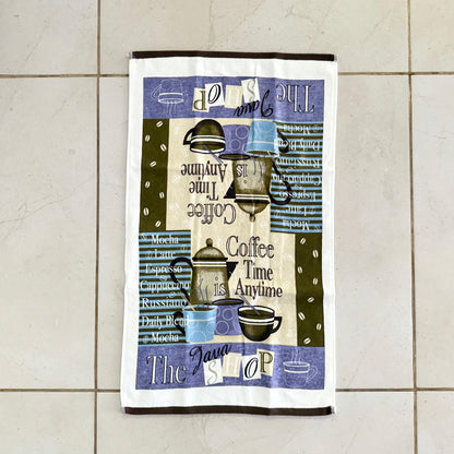 CANNON 100% COTTON TOWEL KITCHEN VELOUR SET 6 PIECES COFFEE