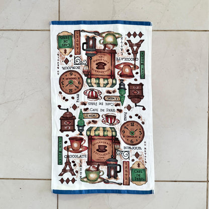 CANNON 100% COTTON TOWEL KITCHEN VELOUR SET 6 PIECES PARIS