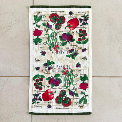 CANNON 100% COTTON TOWEL KITCHEN VELOUR SET 6 PIECES SUMMER