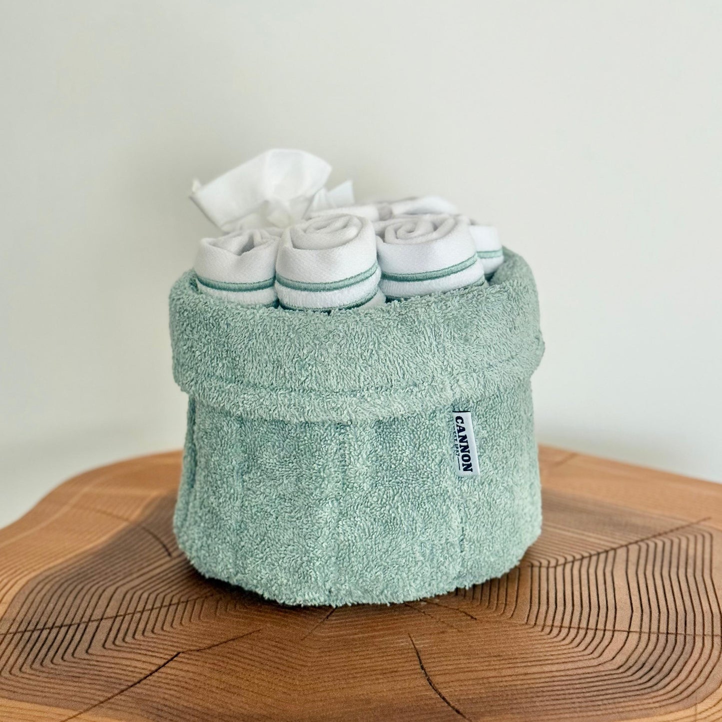 CANNON 100% COTTON TOWEL BASKET SET 8-PIECE