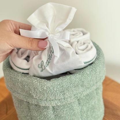 CANNON 100% COTTON TOWEL BASKET SET 8-PIECE