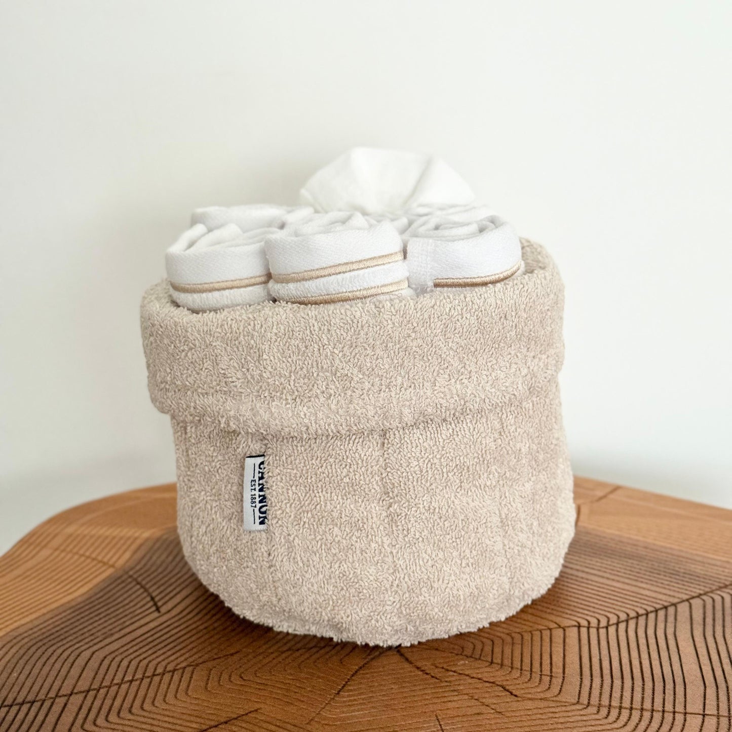 CANNON 100% COTTON TOWEL BASKET SET 8-PIECE
