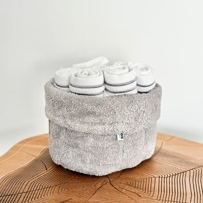CANNON 100% COTTON TOWEL BASKET SET 8-PIECE