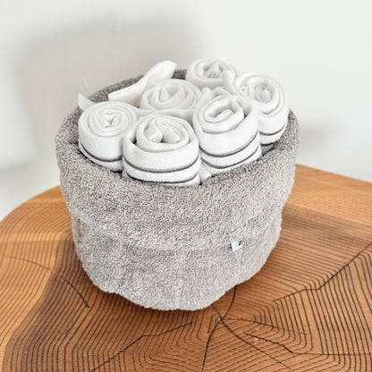 CANNON 100% COTTON TOWEL BASKET SET 8-PIECE
