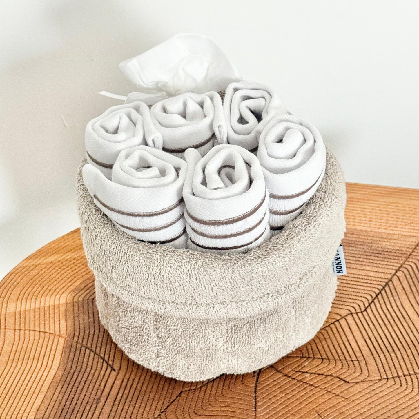 CANNON 100% COTTON TOWEL BASKET SET 8-PIECE