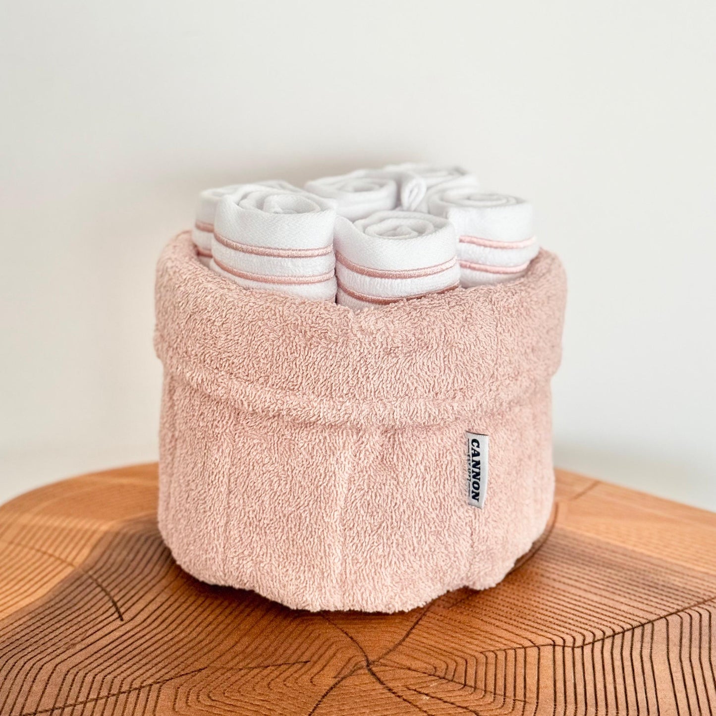 CANNON 100% COTTON TOWEL BASKET SET 8-PIECE