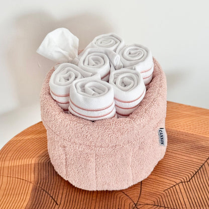 CANNON 100% COTTON TOWEL BASKET SET 8-PIECE