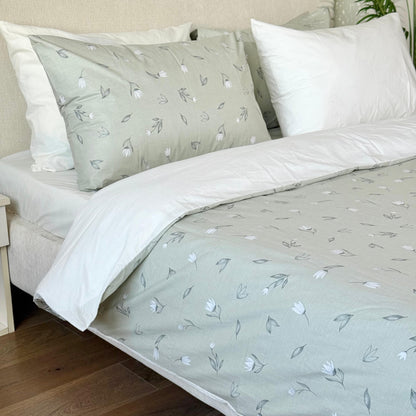 COMFYB 100% COTTON REVERSIBLE BED SET MLEAVE