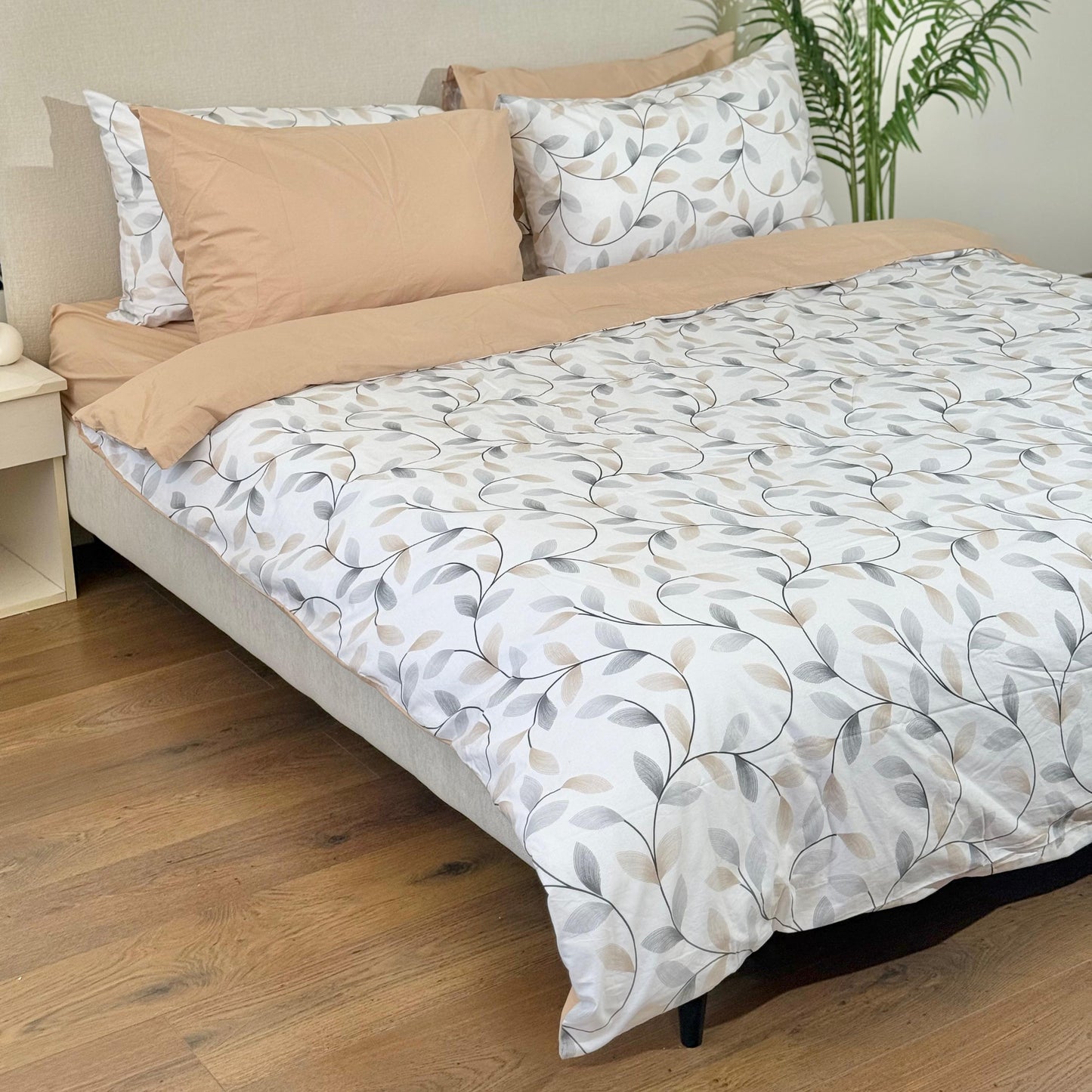COMFYB 100% COTTON REVERSIBLE BED SET AUTO