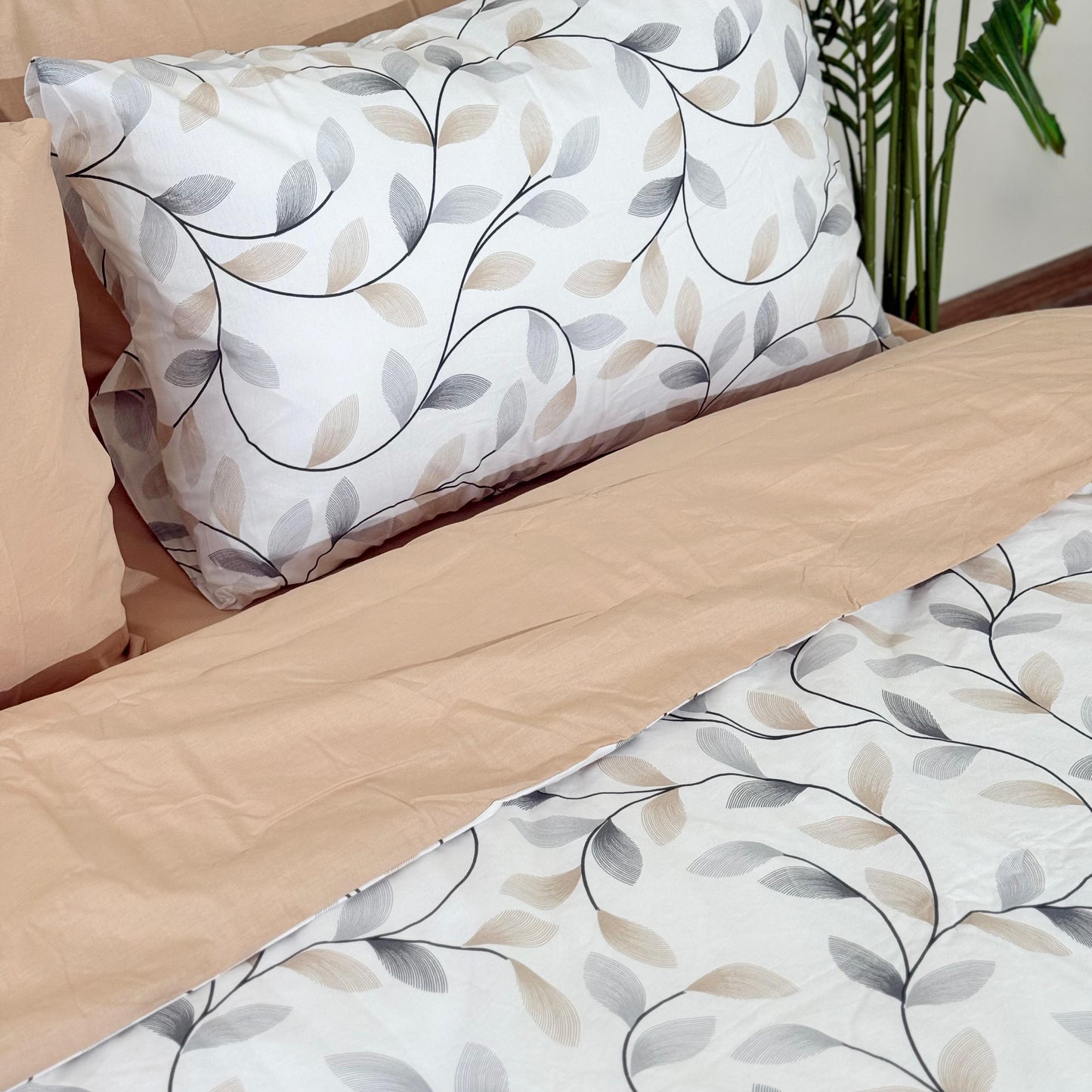 COMFYB 100% COTTON REVERSIBLE BED SET AUTO