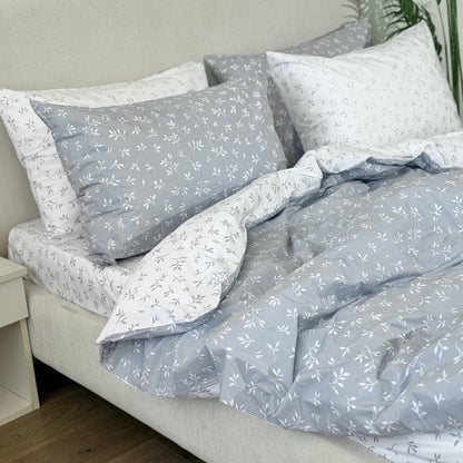 COMFYB 100% COTTON REVERSIBLE BED SET LEAF