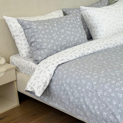 COMFYB 100% COTTON REVERSIBLE BED SET LEAF