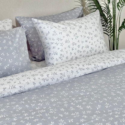 COMFYB 100% COTTON REVERSIBLE BED SET LEAF