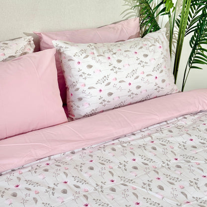 COMFYB 100% COTTON REVERSIBLE BED SET FLOW