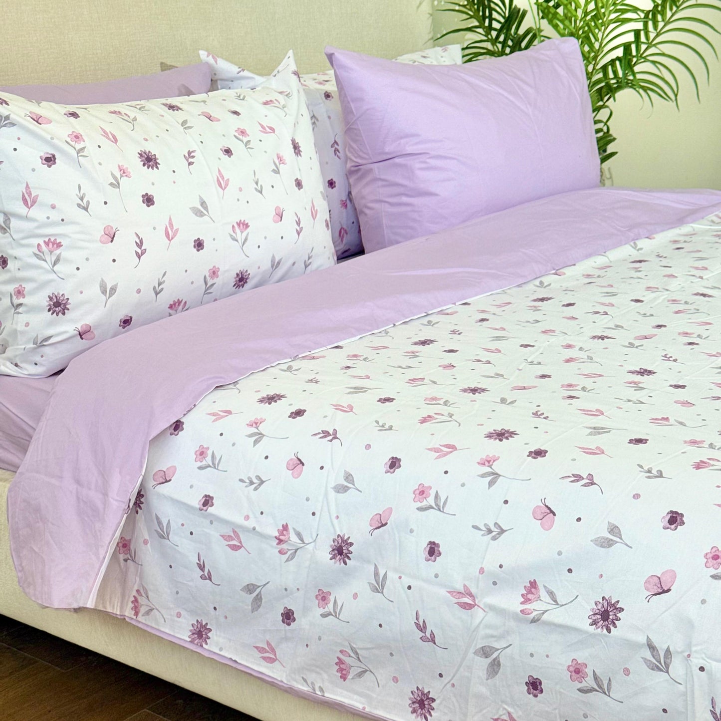COMFYB 100% COTTON REVERSIBLE BED SET SUNFLOWER