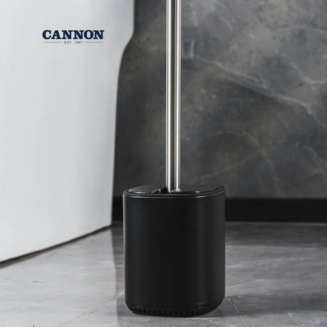 CANNON TOILET BRUSH HOLDER WITH LID SQUARED