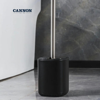 CANNON TOILET BRUSH HOLDER WITH LID SQUARED