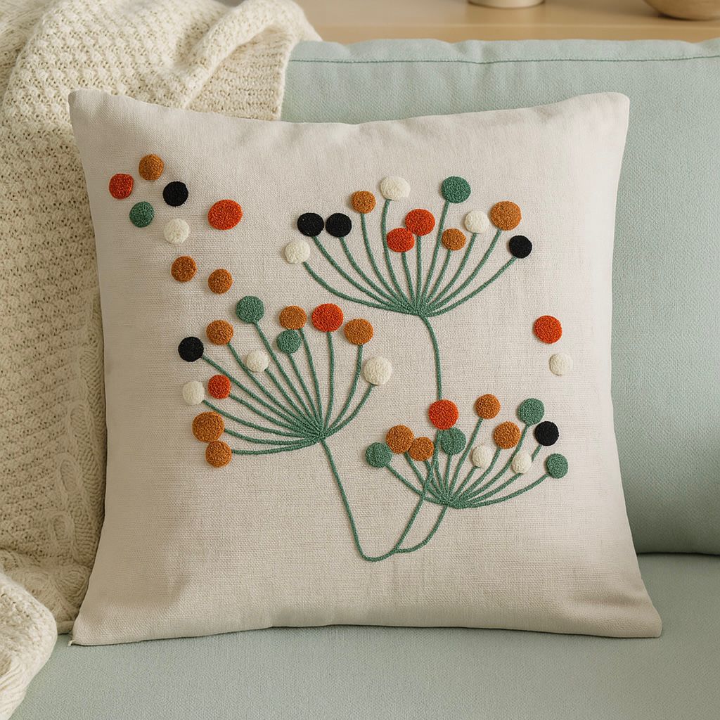 ELAV CUSHION COVER EMBROIDERED CG