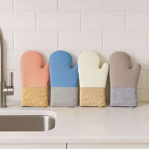 HEAT RESISTANT SILICONE OVEN MITT