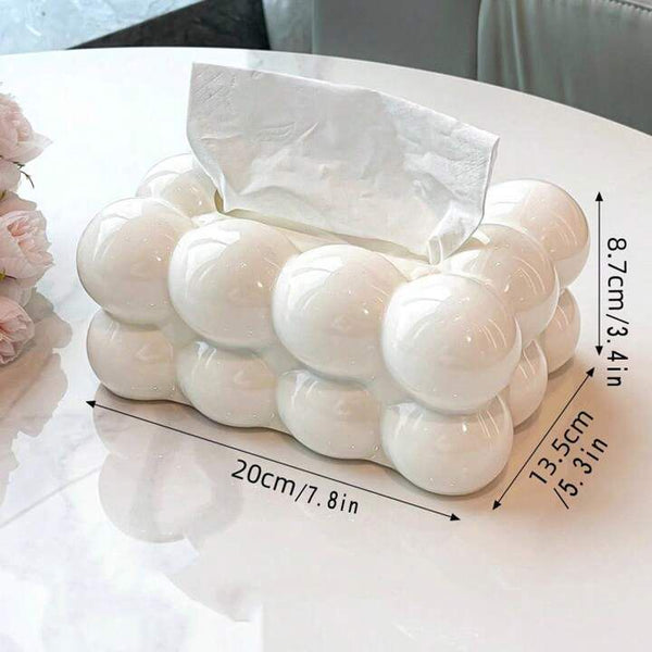 PLASTIC 4- BUBBLE TISSUE BOX