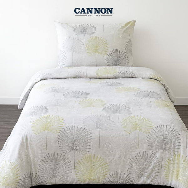 CANNON PRINTED POLY COTTON 50/50 BED SET SHIN