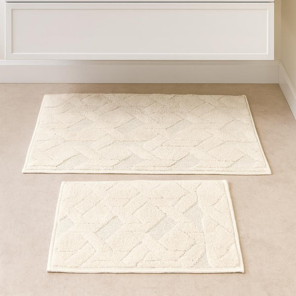 LERDI 100% COTTON BATHMAT SET 2 PIECES