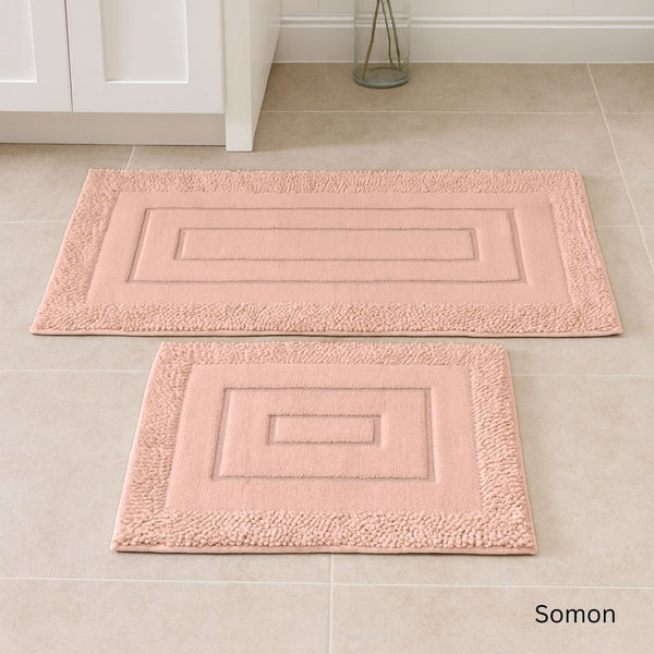 BLM 100% COTTON BATHMAT SET 2 PIECES SOLID