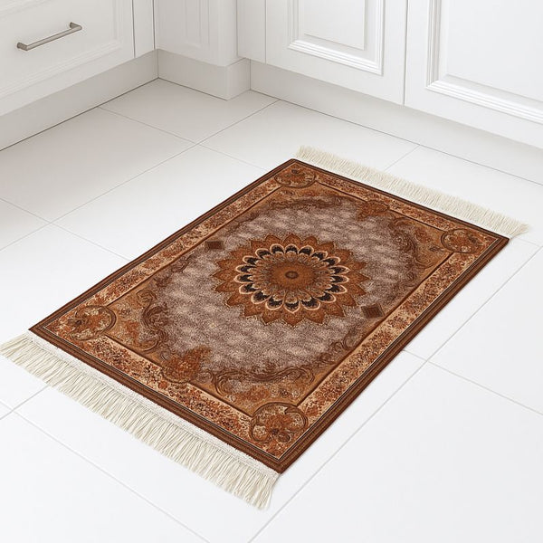 DIGITAL PRINTED STYLE MAT WITH TASSELS 50X80CM 12