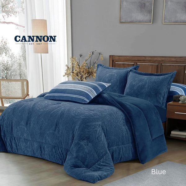 CANNON BURN OUT WINTER COMFORTER SET 6 PIECES KING